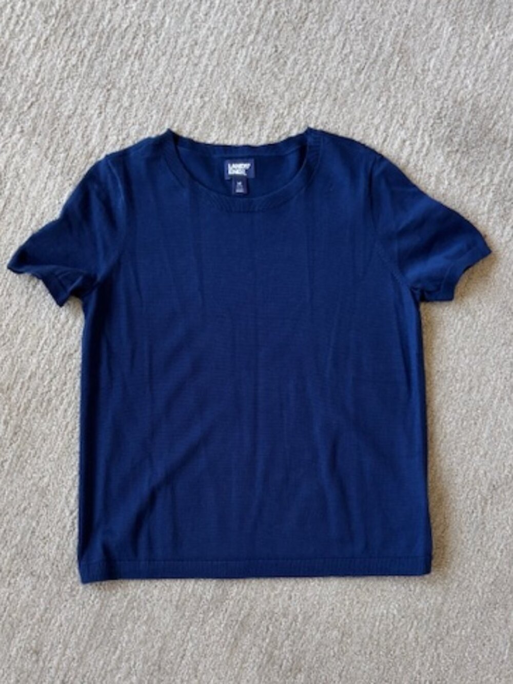 Lands' End Women's Short Sleeve Knit Sweater in Perfect Condition